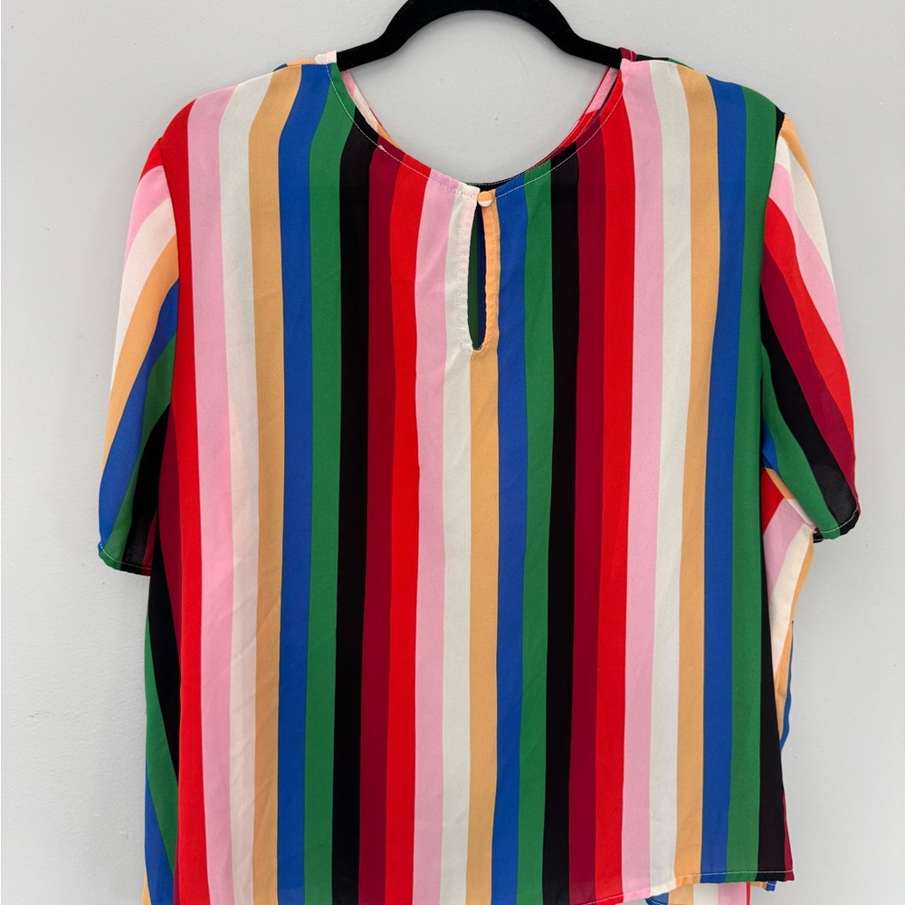 Forever 21 Plus Size 3X Multicolor Stripe Top - Picture 4 of 4